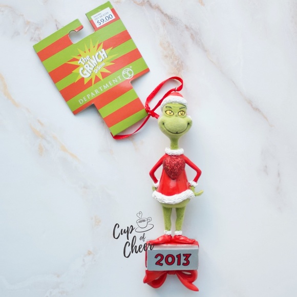 ✨2/$15 🎄Collectible Grinch 2013 Ornament - Picture 1 of 5